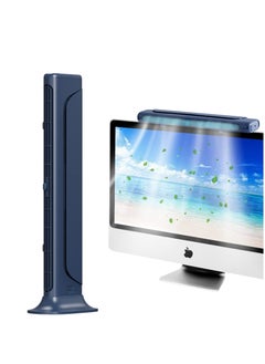 SYOSI Table Desktop Cooling Fan, Monitor Clip On Fan, Monitor Fan, Bladeless Office Desk Tower Standing Fan, Strong Wind Quiet Small Desk Fan USB Powered Mini USB Fan for Office Laptops, Desktop PC  - Image 1