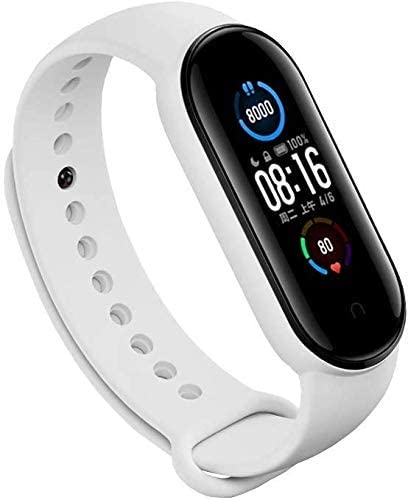 INEFABLE Mi SmartWatch 5 and 6 Watch Straps Original for Mi Watch M5 and M6 Watch Strap Soft Silicone Adjustable Watch Strap-Device Not Incuded-Black & White-Pack of 2 - Image 2