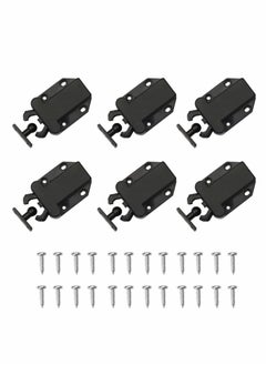 SYOSI Touch Release Catch Latch, Black Push To Open Lock With Automatic Pop-up Function Cabinet ABS Latch For Cupboard And Drawer  - Image 1