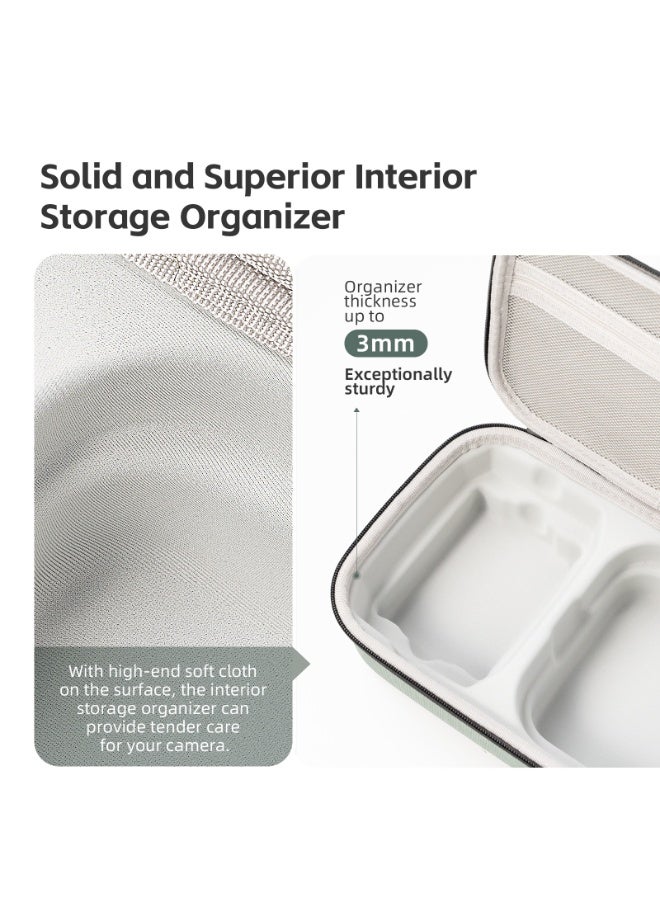 aMagisn حقيبة تخزين لكاميرا DJI Neo Fly More Combo، حقيبة كتف مدمجة وخفيفة الوزن مع حزام، طبقتان لتخزين الطائرة، وحدة التحكم، البطاريات والإكسسوارات، مقاومة للصدمات ومناسبة للسفر（أسود） - Image 2