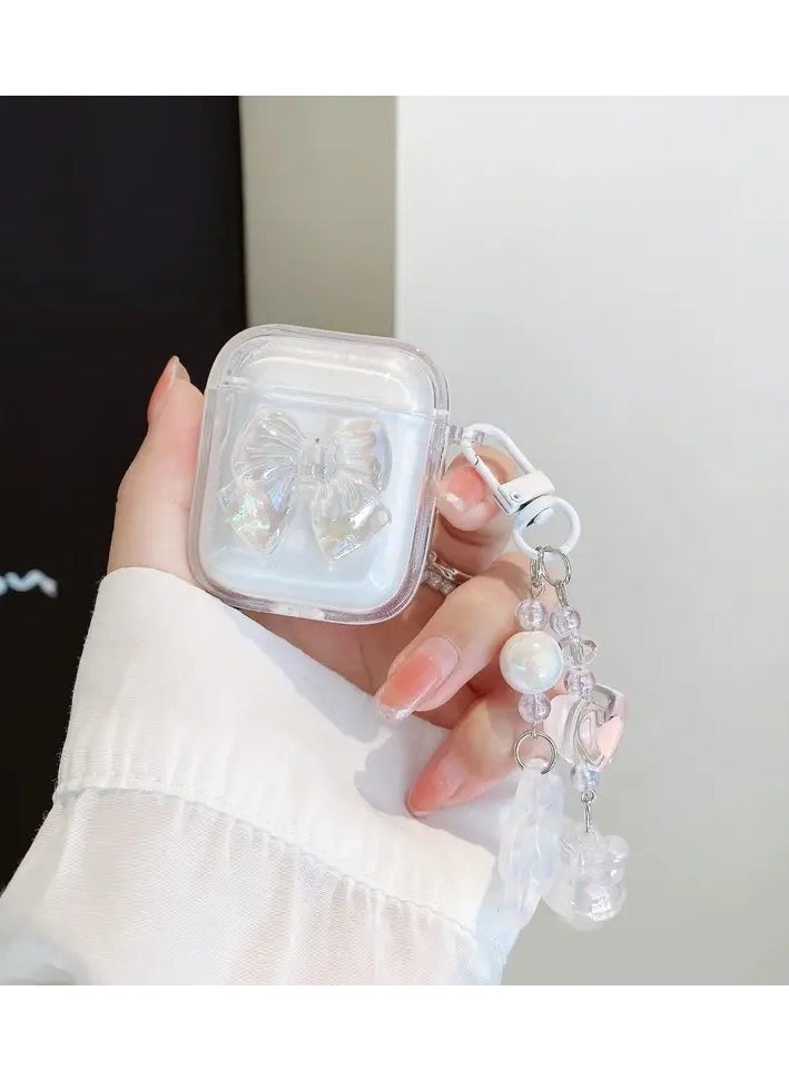 هوم كليرانس سايل - حالة حماية الرسومات الفراشة لـ AirPods1/2 - Image 1