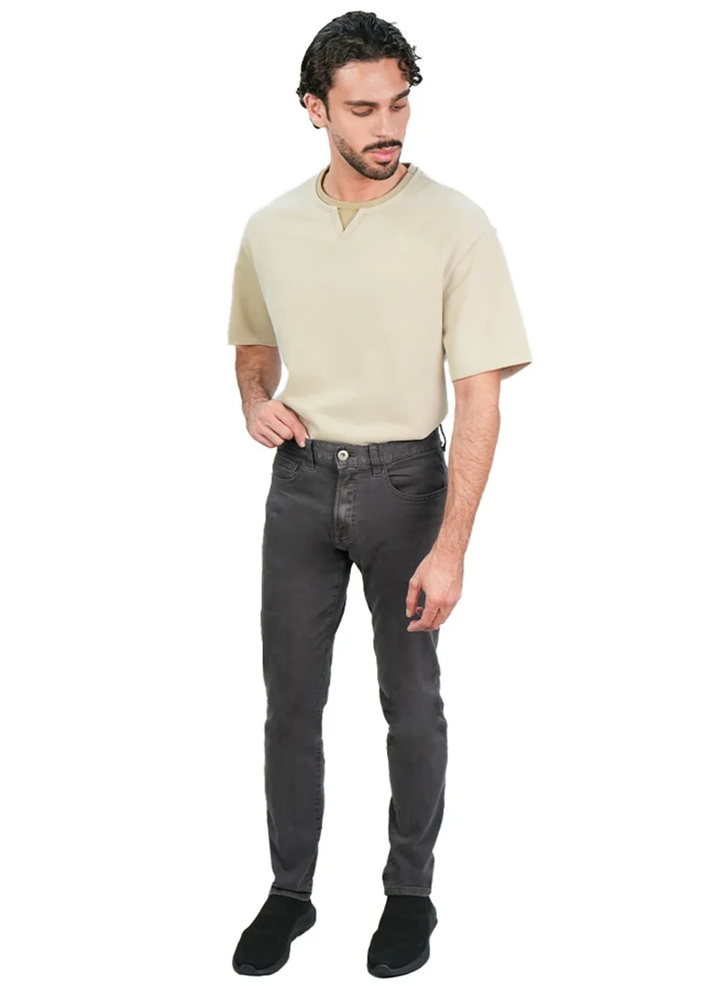 جيوردانو Men's Skinny Taper Stretch Denim Jeans Low Rise