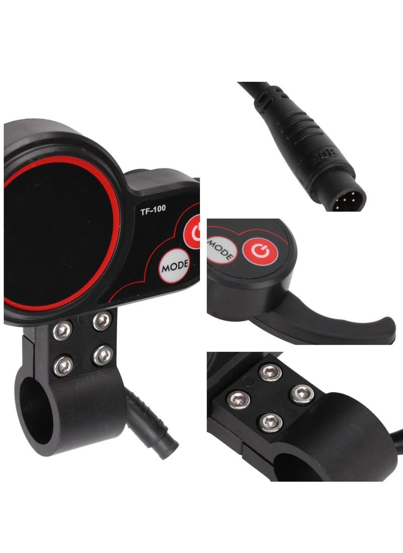 Excefore - Electric Scooter Display Panel, 48V TF‑100 Display 6 Pin Communication Instrument, Electric Control Board Compatible with KUGOO M4 Electric Scooter Controller - Image 1