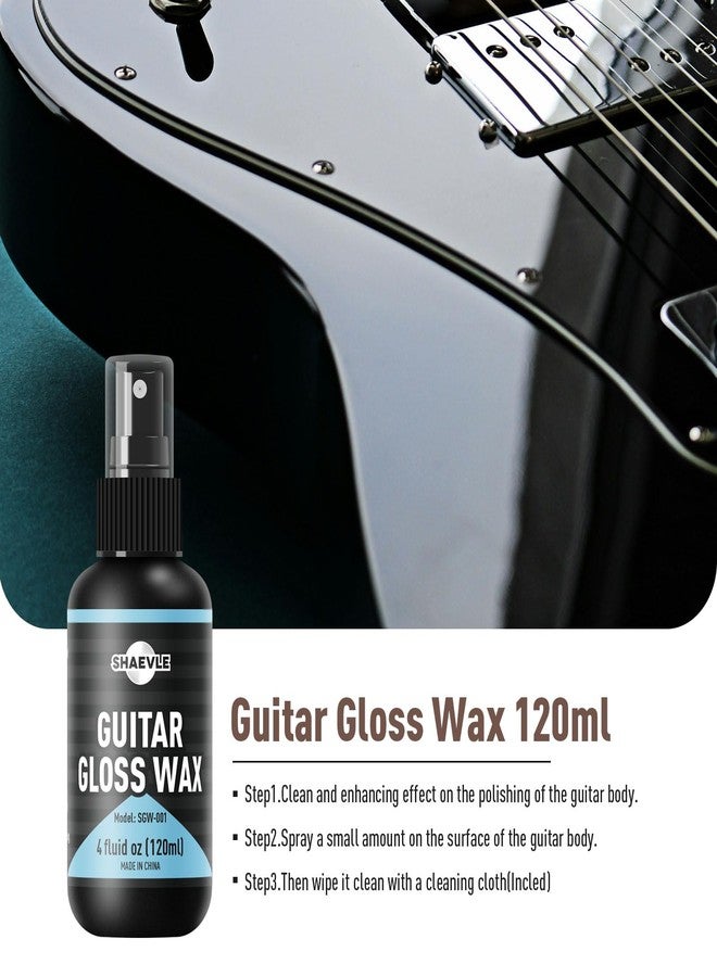 Shaevle Guitar Cleaning,fretboard Lemon oil,Polish,Guitar String-cleaner,Guitar string winder,Cleaning cloth for guitar cleaning and maintenance (Guitar Cleaning Kit PRO) - Image 3