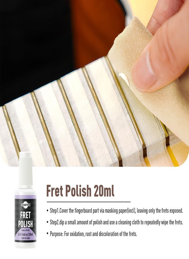 Shaevle Guitar Cleaning,fretboard Lemon oil,Polish,Guitar String-cleaner,Guitar string winder,Cleaning cloth for guitar cleaning and maintenance (Guitar Cleaning Kit PRO) - Image 5