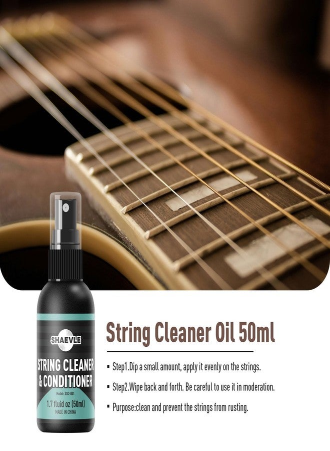 Shaevle Guitar Cleaning,fretboard Lemon oil,Polish,Guitar String-cleaner,Guitar string winder,Cleaning cloth for guitar cleaning and maintenance (Guitar Cleaning Kit PRO) - Image 4