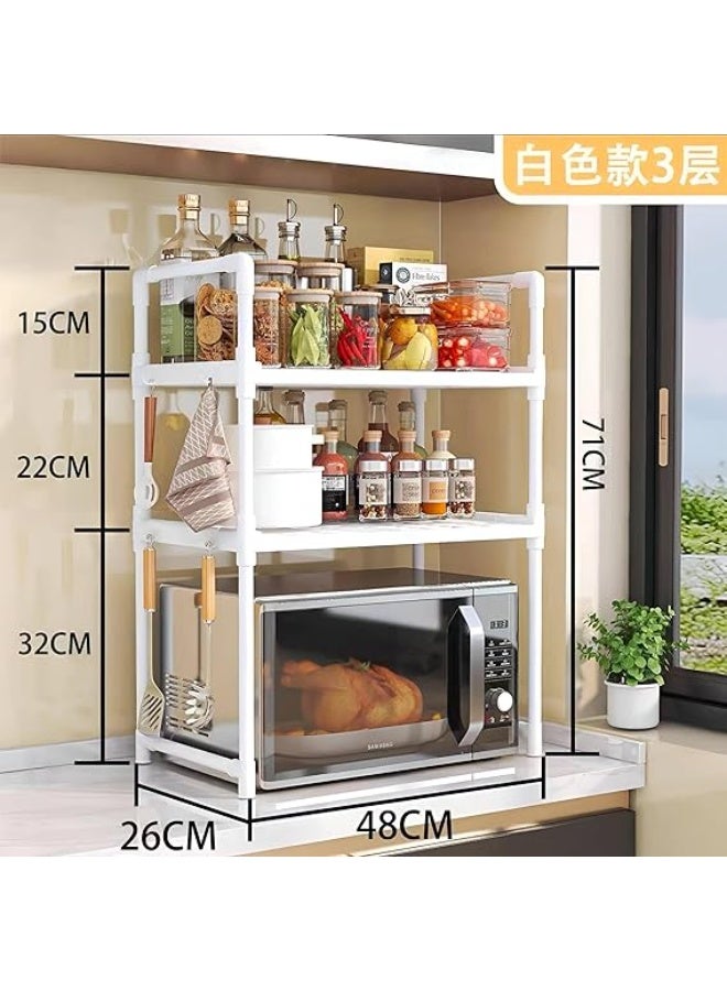 Heavy-Duty Appliance Holder with Clear Instructions, Suitable for Microwave and Oven, Dimensions 26x48x71 cm for Spacious Storage - Image 5