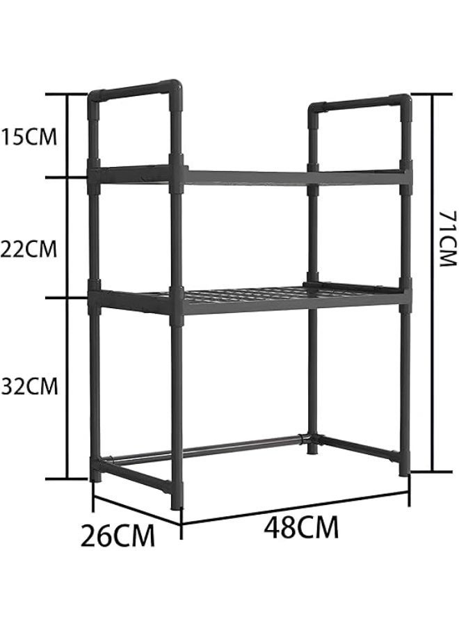 Heavy-Duty Appliance Holder with Clear Instructions, Suitable for Microwave and Oven, Dimensions 26x48x71 cm for Spacious Storage - Image 2