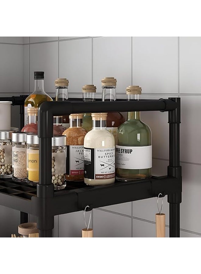 Heavy-Duty Appliance Holder with Clear Instructions, Suitable for Microwave and Oven, Dimensions 26x48x71 cm for Spacious Storage - Image 4
