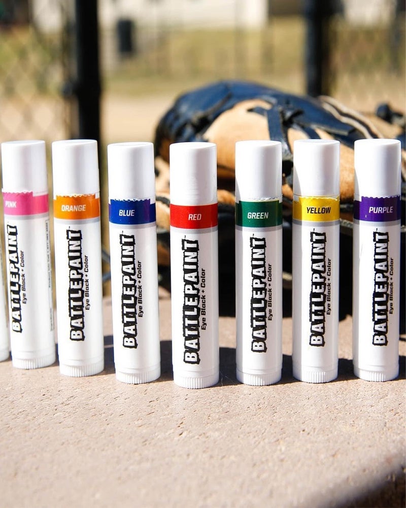EyeBlack BattlePaint â€“ Bright Colored Under Eye Black Grease for Pro Athletes and Super Fans â€“ Baseball, Softball, Football â€“ 1 Stick â€“ Baby Blue - Image 4