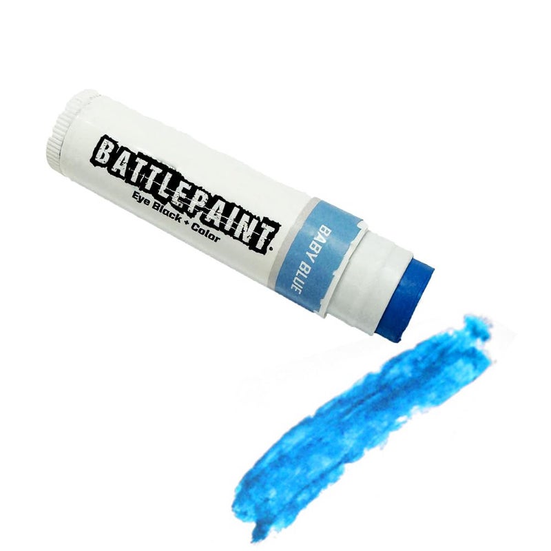 EyeBlack BattlePaint â€“ Bright Colored Under Eye Black Grease for Pro Athletes and Super Fans â€“ Baseball, Softball, Football â€“ 1 Stick â€“ Baby Blue - Image 1