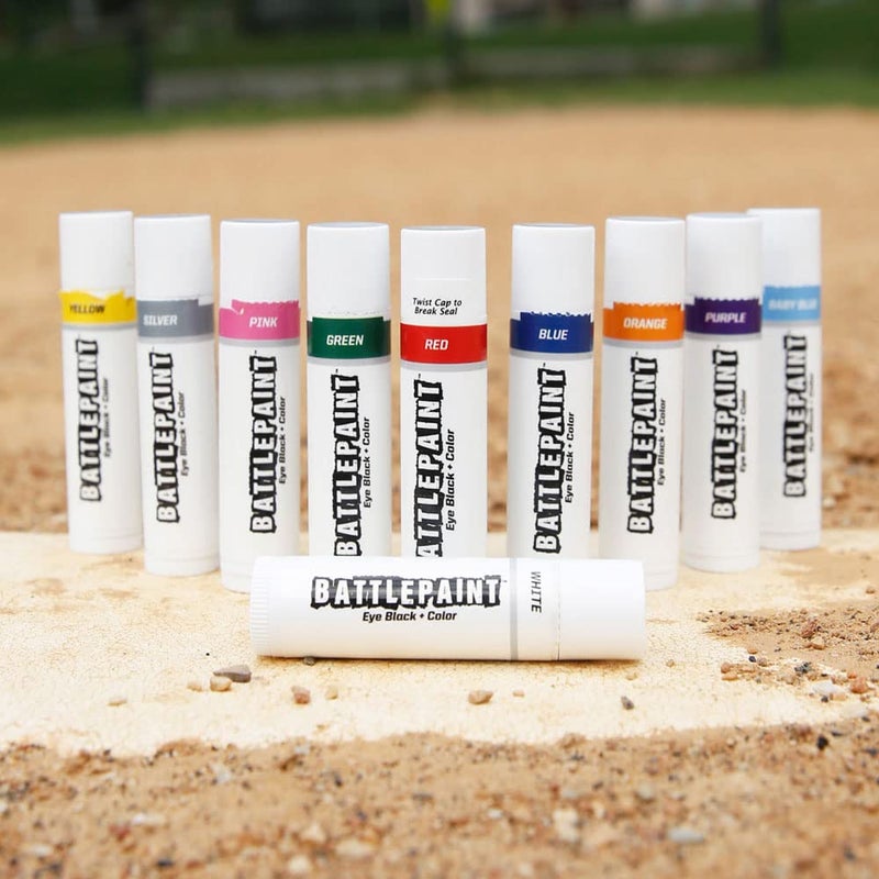 EyeBlack BattlePaint â€“ Bright Colored Under Eye Black Grease for Pro Athletes and Super Fans â€“ Baseball, Softball, Football â€“ 1 Stick â€“ Baby Blue - Image 5