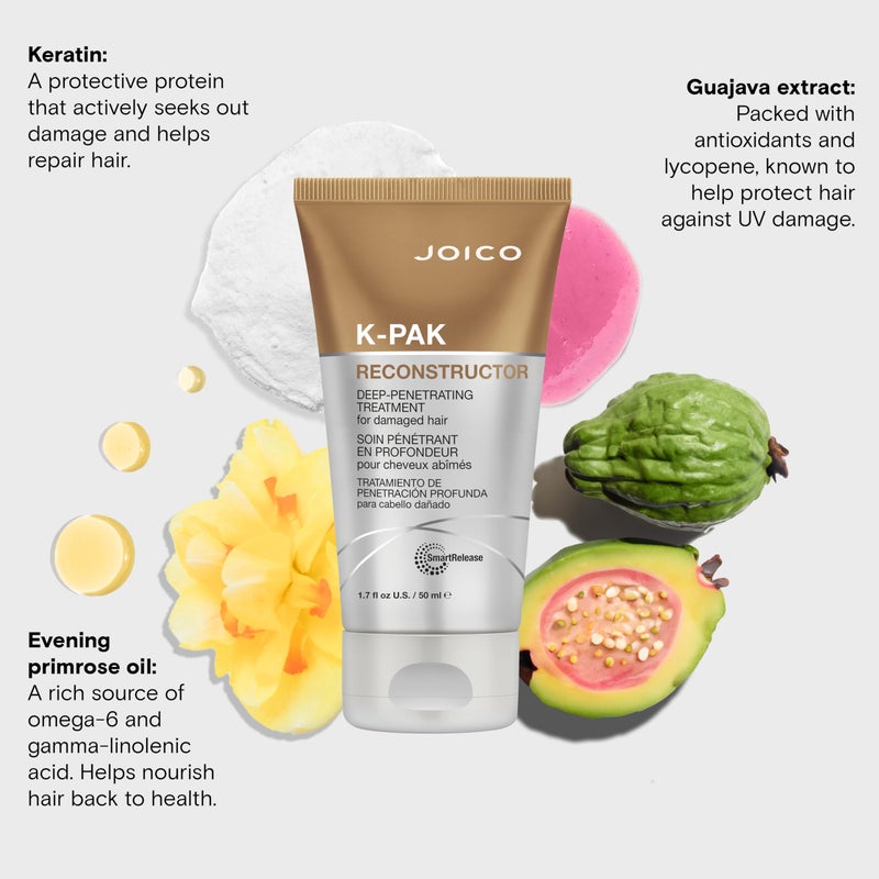 Joico K-PAK Reconstructor Deep-Penetrating Treatment | For Severely Damaged Hair | Repair & Strengthen Strands | Rebuild & Fortify Damaged Hair | Improve Elasticity | With Keratin & Arginine - Image 5