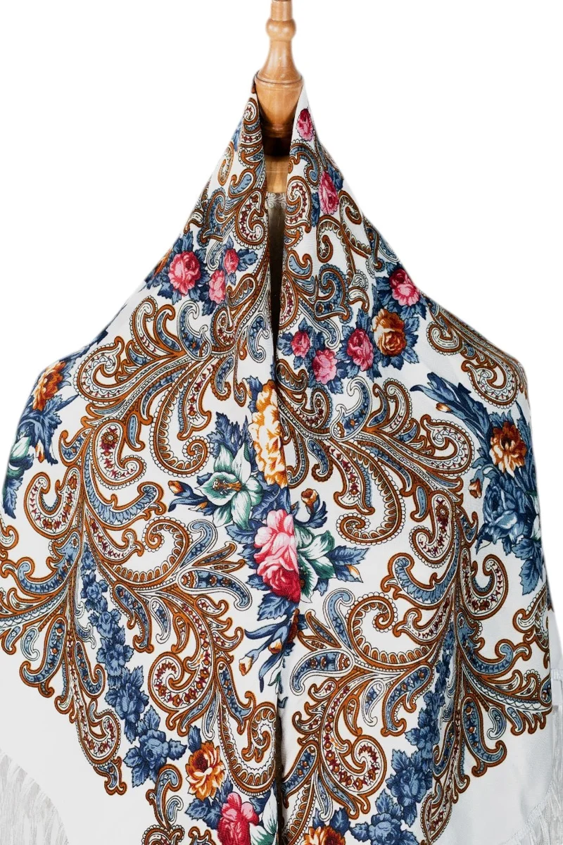 D'Daniela Kamilla Women's Eastern European Cotton Tassel Shawl
