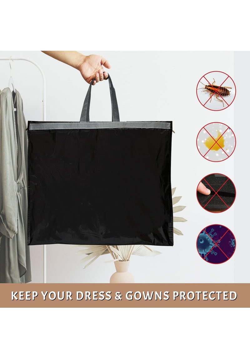 Clothing Storage Bag, Hanging Foldable Suit Cover, Long Coat Wedding Dust Bag（2PCS 180 × 60CM）  - Image 4