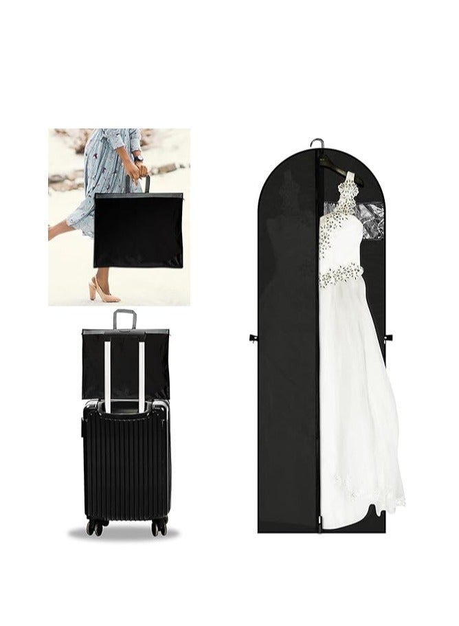 Clothing Storage Bag, Hanging Foldable Suit Cover, Long Coat Wedding Dust Bag（2PCS 180 × 60CM）  - Image 1
