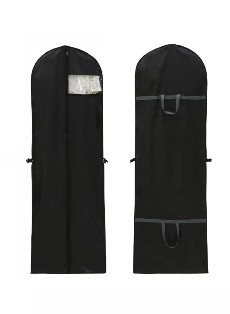 Clothing Storage Bag, Hanging Foldable Suit Cover, Long Coat Wedding Dust Bag（2PCS 180 × 60CM）  - Image 2