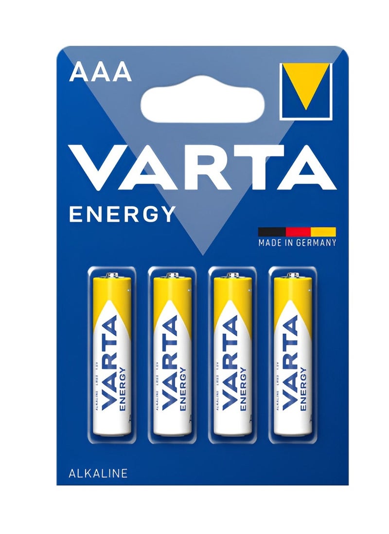 VARTA 4 Pcs AAA Alkaline 1.5V Battery  - Image 1