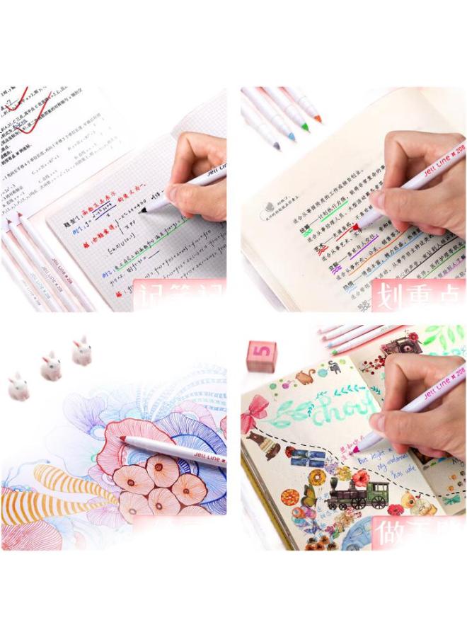 Monami [Back To School Essential] Monami 02037Z08 Needle-Tip Water-Based Marker Pen, 0.4Mm, 8-Color Set - Image 1