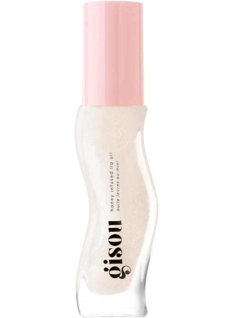 Gisou Honey Infused Lip Oil, Coconut Frost, 8ml - Image 3