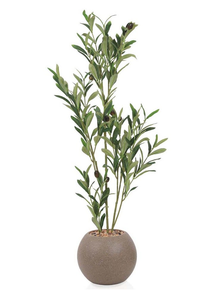 co arma Artificial olive tree with plastic stand  - Image 1
