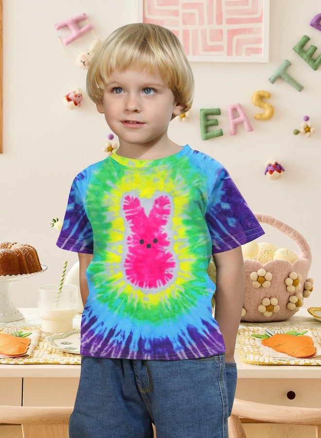 CAZYCHILD تيشيرت عيد الفصح للأطفال الصغار من CAZYCHILD للأولاد والبنات: تيشيرت مطبوع عليه رسمة أرنب مضحكة، تيشيرت لطيف بأكمام قصيرة، هدية مثالية لعيد الفصح. - Image 3