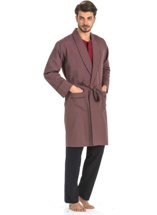 pierre cardin 5560 Claret Red Groom Suit and Suit 5 Piece Pajama Set  - Image 2