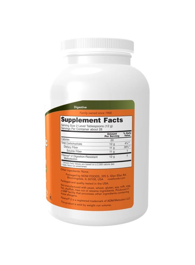 now Supplements, Prebiotic Fiber with Fibersol-2, derived from Non-GMO corn, Powder, 12-Ounce - Image 2