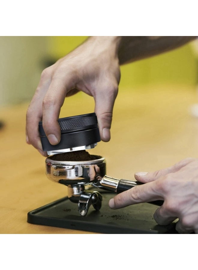 51mm Coffee Distributor & Tamper Tool – Stainless Steel Espresso Leveler for Delonghi Machines, Professional Adjustable Tamping Tool (Black) - Image 5