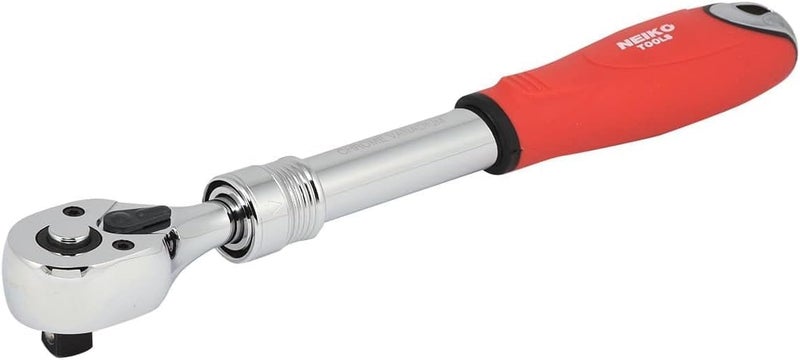 NEIKO 03067A 3/8-Inch-Drive Extendable Ratchet Handle, 72-Tooth Reversible Ratcheting Feature, Extends 8 1/2 to 12 3/8 Inches - Image 4
