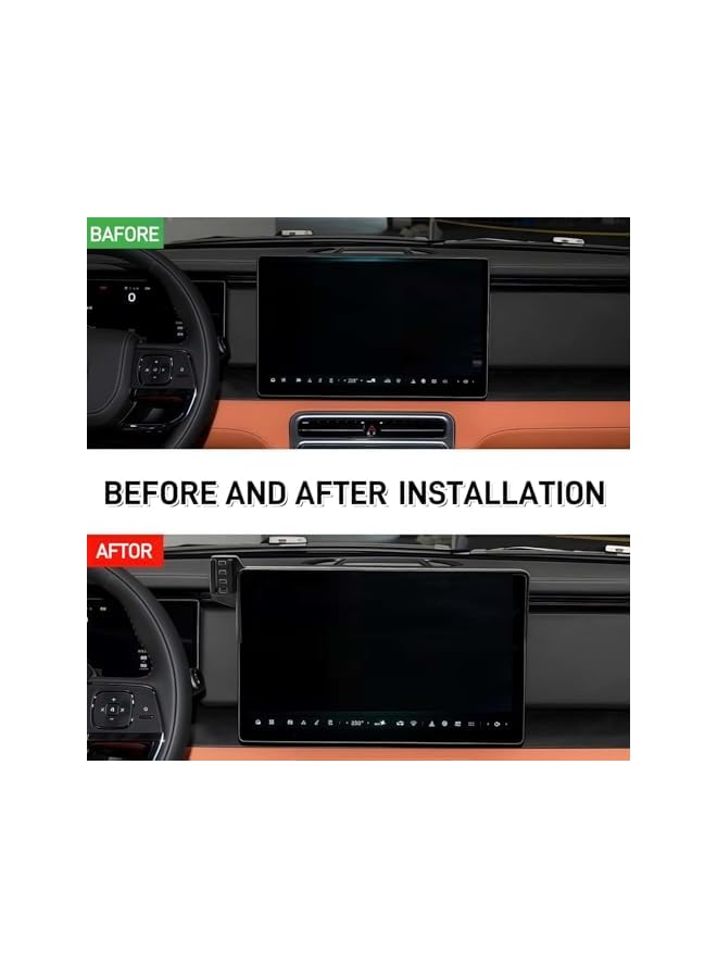 S-TOP Car Mobile Holder for ROX 01 2023 2024, 360° Rotatin Car Phone Bracket Mount on top of the Navigation Screen, Fit for 15.7' Screen - Image 3