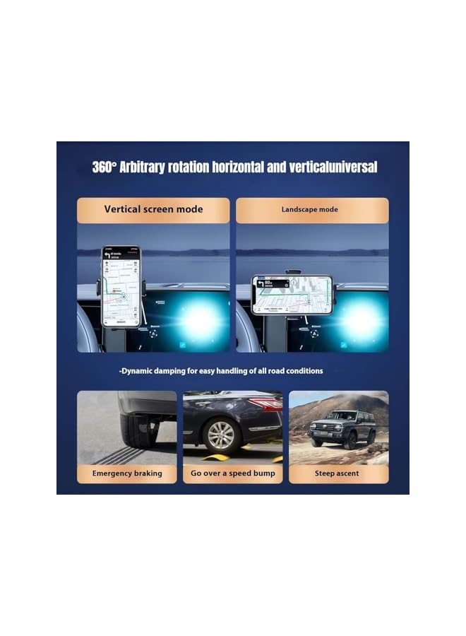 S-TOP Car Mobile Holder for ROX 01 2023 2024, 360° Rotatin Car Phone Bracket Mount on top of the Navigation Screen, Fit for 15.7' Screen - Image 2