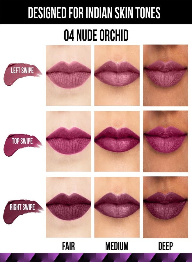 Staze 9to9 3 in 1 Lipstick | 3 Unique Shades in 1 | 12 HRS Long Lasting, Transferproof | Non-drying Formula with Intense Color Payoff | 04 Nude Orchid | 3.8 g - Image 2