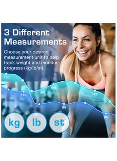 ACTIVE ERA Weight Scale - Ultra Slim Digital Bathroom Scales For Body Weight With High Precision Sensors And Tempered Glass (Stone/kgs/lbs)  - Image 4