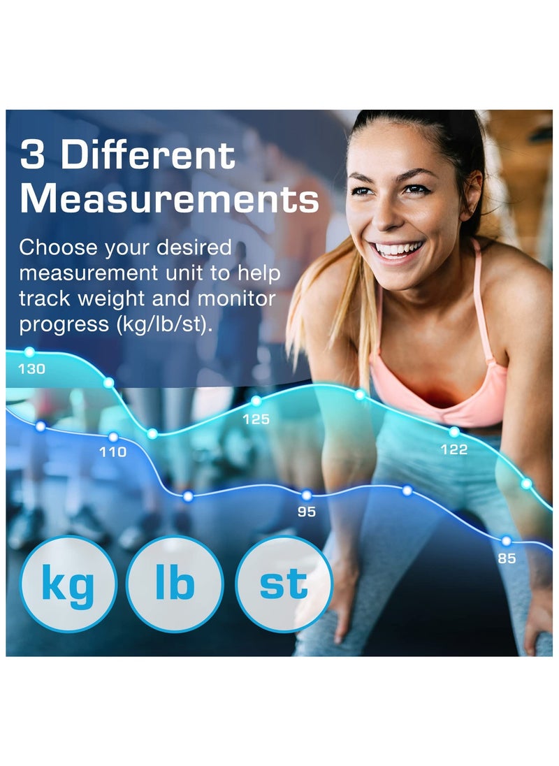 ACTIVE ERA Weight Scale - Ultra Slim Digital Bathroom Scales For Body Weight With High Precision Sensors And Tempered Glass (Stone/kgs/lbs)  - Image 4