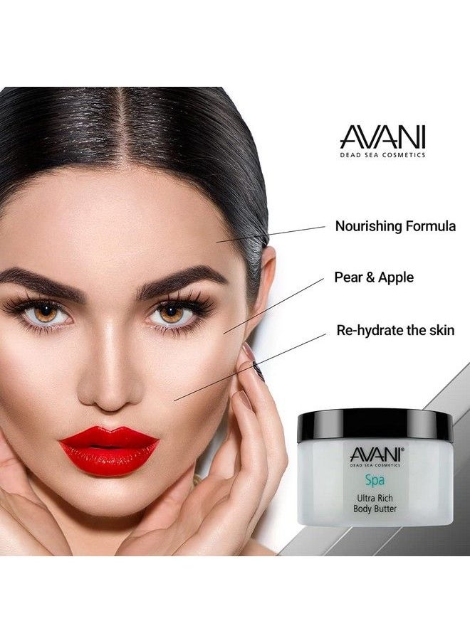 avani dead sea cosmetics - Avani Ultra Rich Body Butterdead Sea Salt Aloe Veravitamin E Shea Jojoba Sunflower Olive Essential Oilfor All Skin Typespear/Apple Fragrance - Image 1