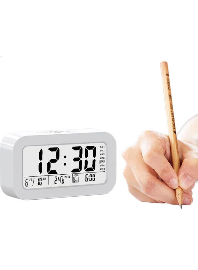 Compas Multifunctional Electronic Alarm Clock, Student-Specific Wake-Up Device, Digital Clock, Student And Children'S Alarm Clock, 801 Blue - Image 1