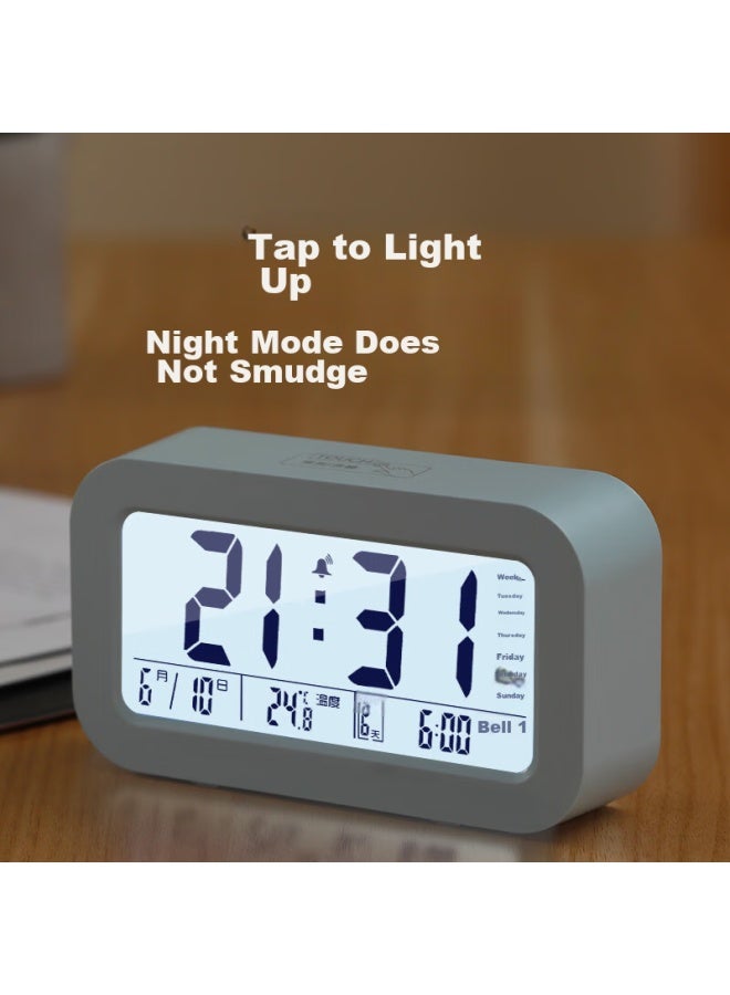 Compas Kangbasiduo Multifunctional Electronic Alarm Clock, Student-specific Wake-up Device, Digital Clock, Student And Children's Alarm Clock, 801 Blue - Image 1