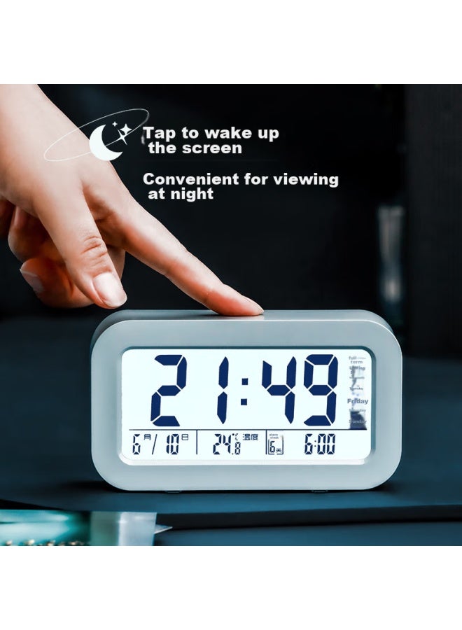 Compas Kangbasiduo Multifunctional Electronic Alarm Clock, Student-specific Wake-up Device, Digital Clock, Student And Children's Alarm Clock, 801 Blue - Image 2
