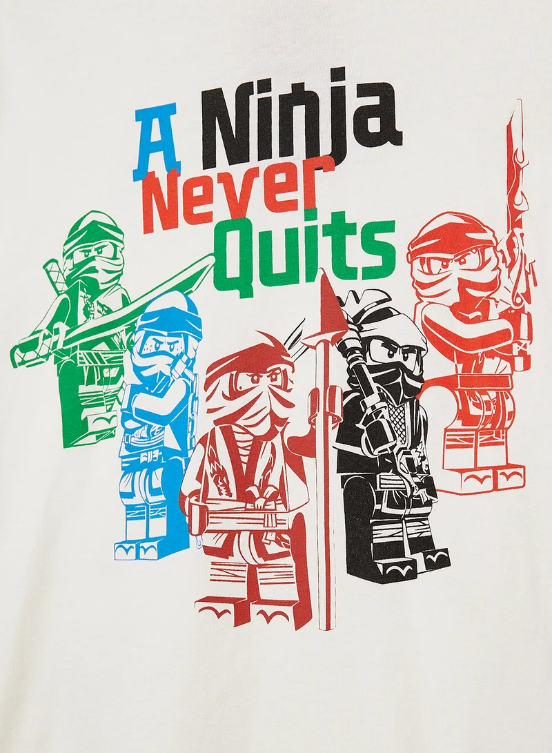ليغو Lego Ninjago Boys Printed Short Sleeve Pyjama Set
