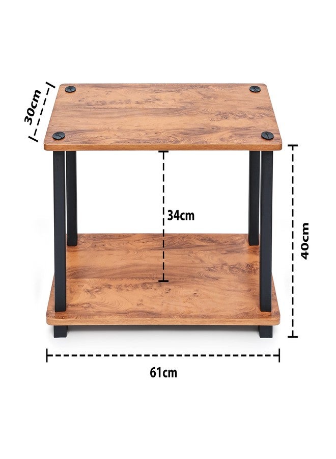Livzing 2 Tier DIY Turn N Tube Wooden End Table/Side Table/Bedside Table/Shoe Rack for Living Room,Kitchen,Bedroom,Home, Office-Printer Table,Corner Table & Utility Racks for Storage - Image 2