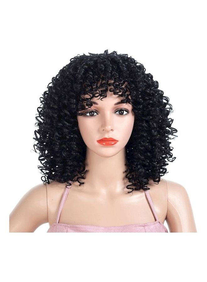 NIBEMINENT Curly Wig Black 51cm - Image 1