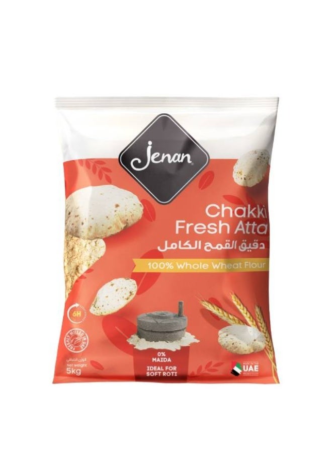 Chakki Atta Whole Wheat Flour - 5kg