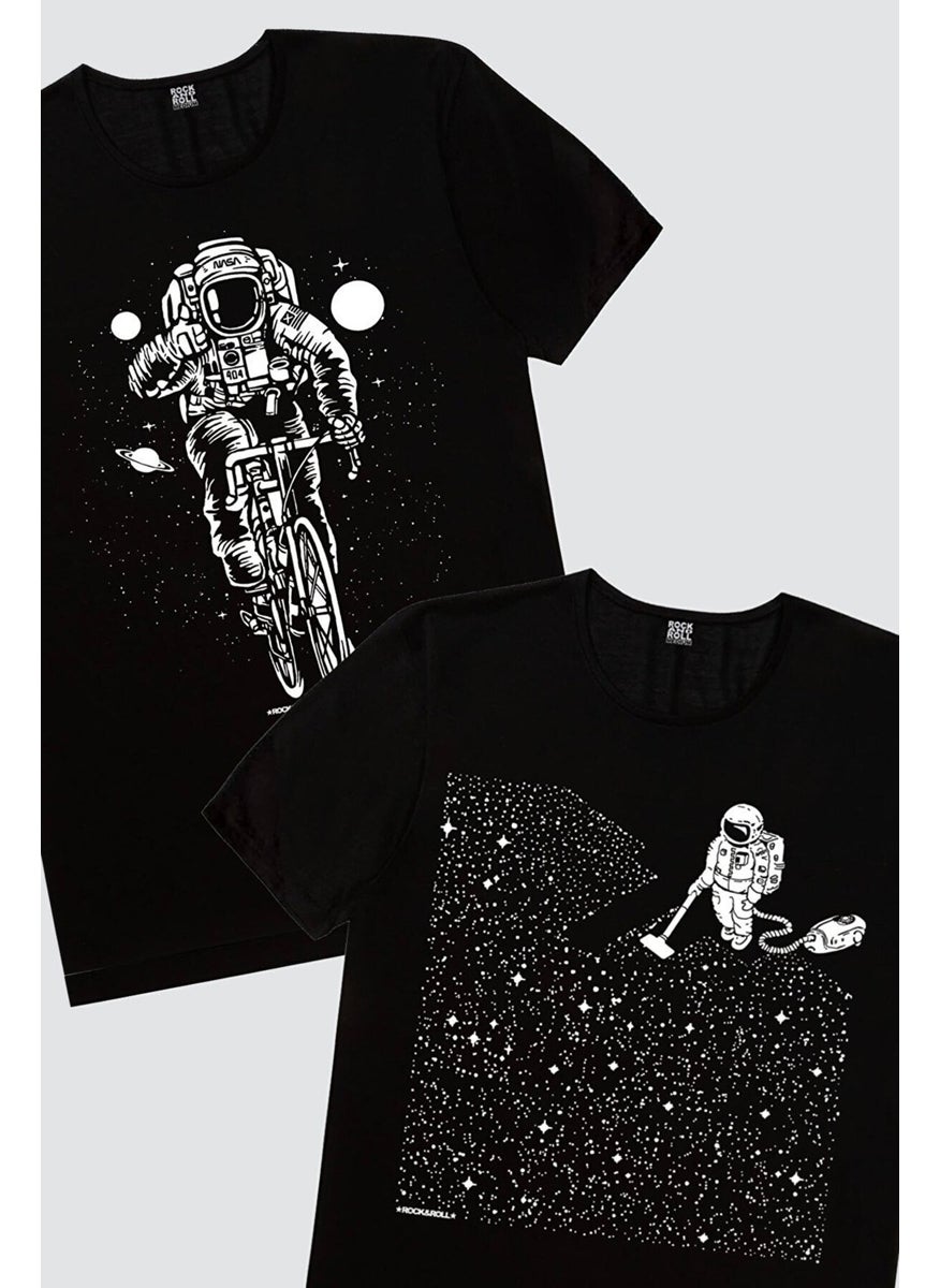 Astronaut with Bicycle, Astronaut with Broom Men's 2-Piece Eco Pack T-Shirt - pzsku/ZC26AB5B30DEC273D3B04Z/45/_/1725794889/924eb40c-6d47-4c83-89ab-89a46096697b