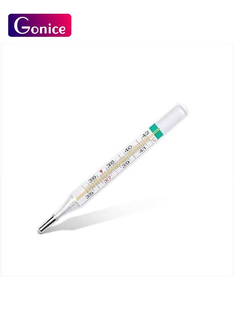 Gonice thermometer Mercury Free Glass Thermometer Large Screen Clinical Temperature Measurement Device Kids Adults Thermometer Crude 1pcs  - Image 1