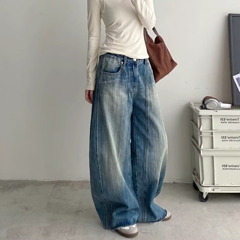 Unisex Casual Daily Denim Jeans - Image 2