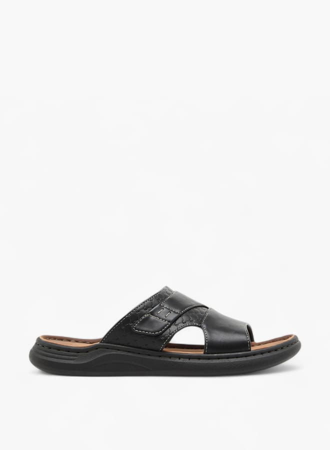 Le Confort Mens Cross Strap Sandals  - Image 1