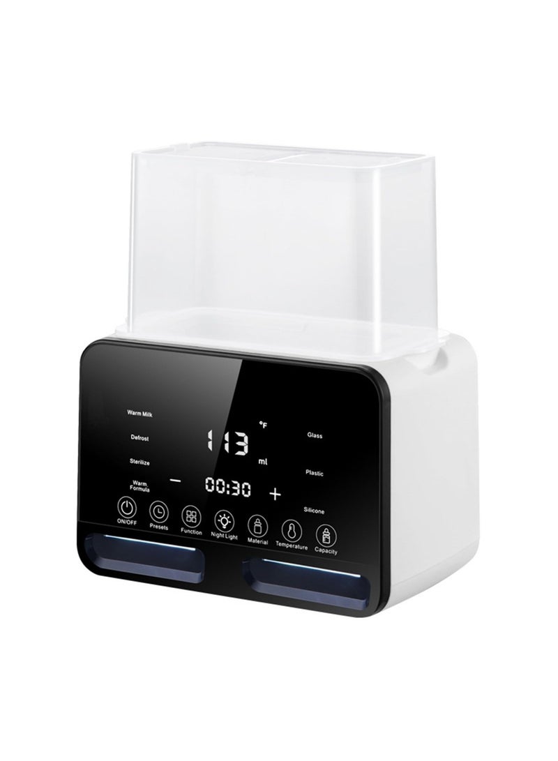 نورا جهاز تسخين زجاجات الاطفال، سخان حليب 9 في 1 لتركيبة حليب الثدي، تسخين مستمر لمدة 48 ساعة، مع اذابة الثلج، برطمانات طعام الاطفال الساخنة، التعقيم، الذوبان، تحكم دقيق في درجة الحرارة، يناسب - Image 1