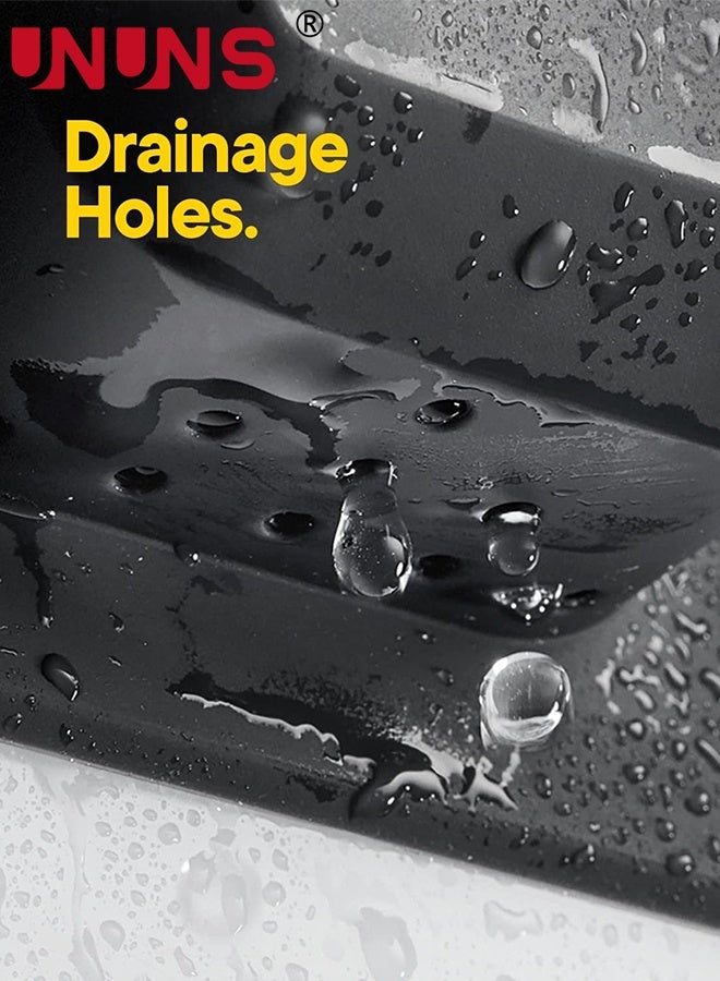 UNUNS Shower Mirror for Shaving,Toothbrush Razor Holder,Silicone Toothbrush Holder with Mirror,Removable Reusable,Silicone-Grip Technology for Bathroom Home - Image 3