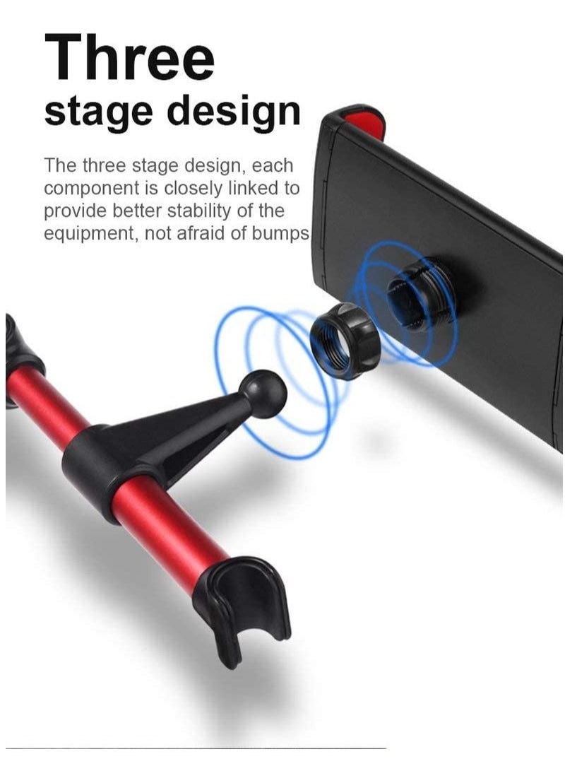 Car Headrest Mount Tablet Holder Universal 360 Rotating Car Seat Stand Cradle for iPhone/iPad/Tablets/Smartphones 4" to 11" Wide 360° Rotation - Image 4
